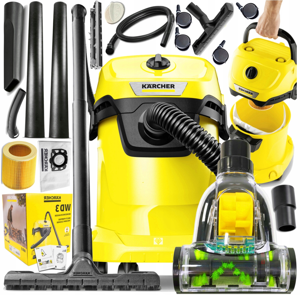 Priemyselný vysávač Kärcher WD 3 P V-17/4/20 SET 1000 W